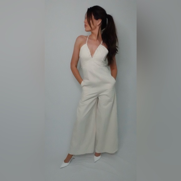 Ivory Coast Jumpsuit Tie Back - Picture 1 of 3